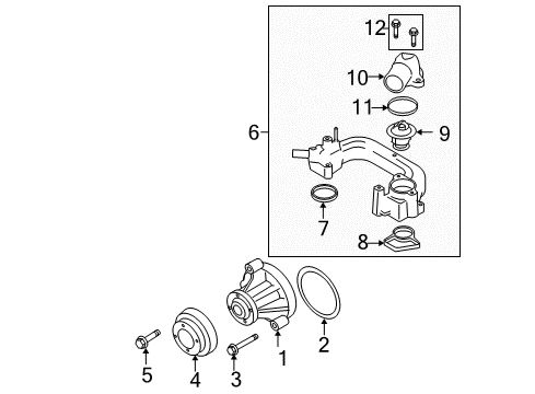 2004 Ford Explorer Water Pump Diagram 2 - Thumbnail