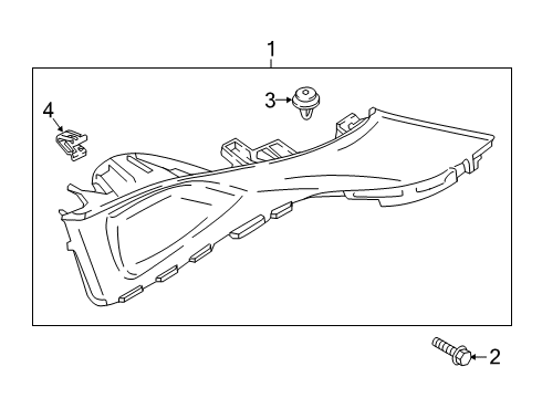 Interior Trim - Quarter Panels Trim Assembly-RR Pillar UPR LH Diagram for 85850J9001TRY