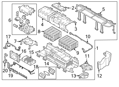 Battery CABLE-POWER, POSITIVE HIGH VOLT Diagram for 37563P0000