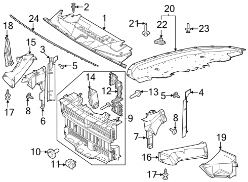 Splash Shields GASKET Diagram for PR3Z16A238B