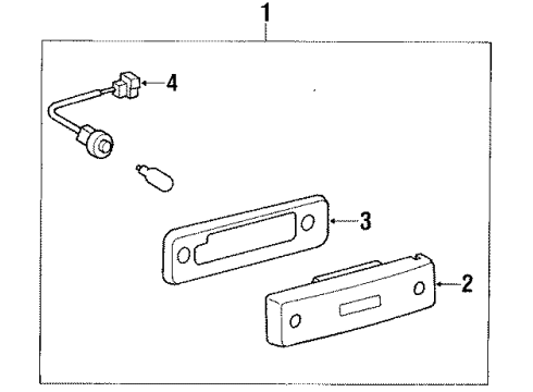 1985 Toyota Tercel Rear Lamps - Side Marker Lamps Socket & Wire Sub-Assy, Rear Side Marker Lamp Diagram for 8175514030