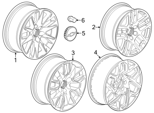 Wheels Wheel, Alloy Diagram for 23376221
