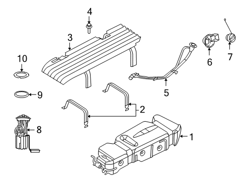 2009 Dodge Durango Fuel Supply Pedal-Adjustable Diagram for 68039213AA