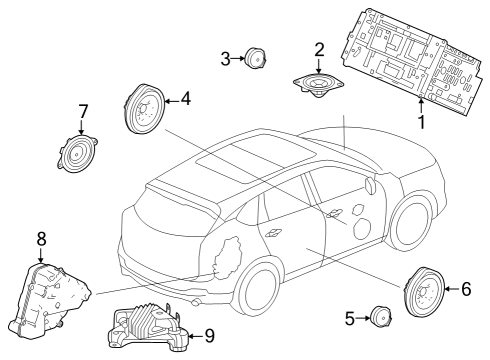 Sound System Bolt, Ground (8X16) Diagram for 90150SLJ003