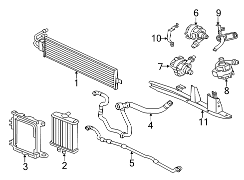 2017 BMW 330e Radiator & Components COOLANT RETURN LINE Diagram for 17128653617