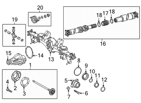 Axle & Differential - Rear Hub & Bearing Seal Diagram for 90310A0004