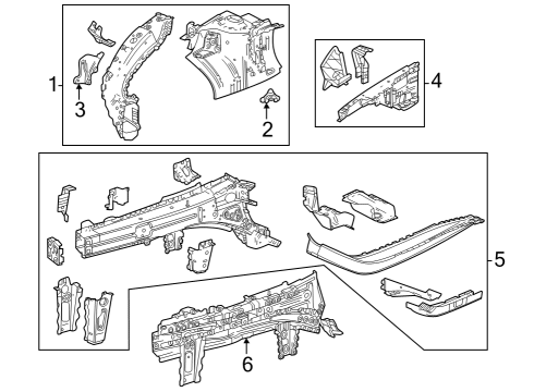 Structural Components & Rails RAIL-F/CMPT INR SI Diagram for 42553906