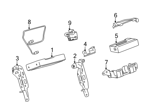 2015 Lexus CT200h Communication System Components TRANSCEIVER, TELEPHO Diagram for 8674153077