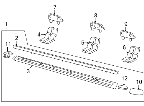 2004 Ford Explorer Running Board Diagram 4 - Thumbnail