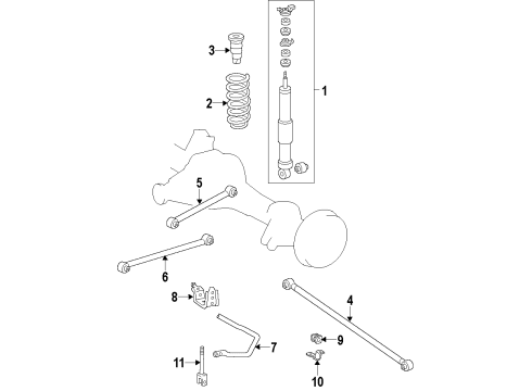 2014 Toyota Land Cruiser Rear Suspension Components, Lower Control Arm, Upper Control Arm, Ride Control, Stabilizer Bar Control Switch Diagram for 8929960100