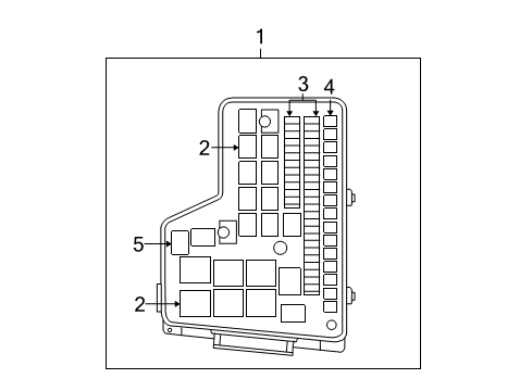 2009 Dodge Ram 1500 Fuse & Relay Block-Totally Integrated Power Diagram for 4692123AH