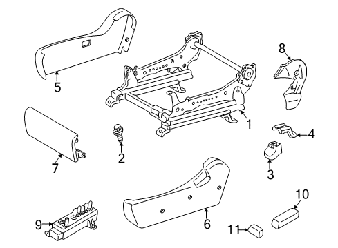2002 Lexus RX300 Power Seats Bolt, W/Washer Diagram for 9011910772