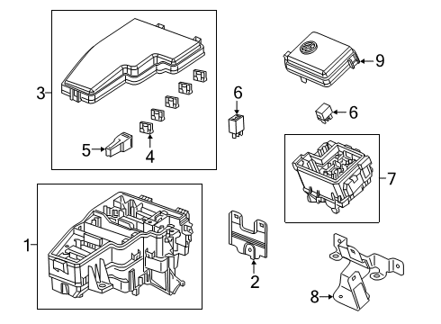 2022 Honda Insight Fuse & Relay RELAY BOX UP COVER Diagram for 38256TXMA01