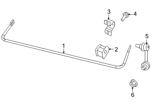 2011 Jeep Patriot Rear Suspension Components, Stabilizer Bar Nut-Hexagon Diagram for 6508961AA