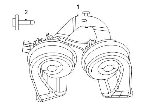 2009 Dodge Journey Horn Horn Diagram for 5026994AD
