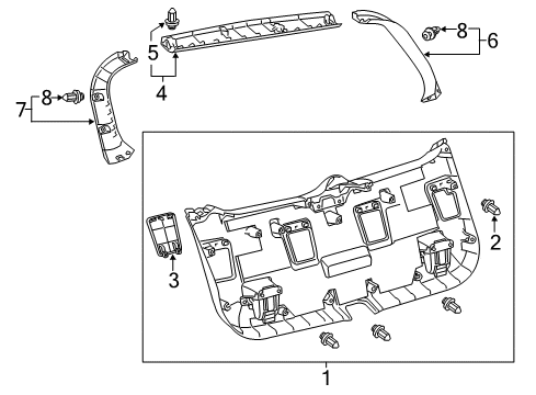 2014 Lexus CT200h Interior Trim - Lift Gate Board Assembly, Back Door Diagram for 6775076020C0