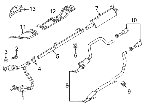 2015 Ram 1500 Exhaust Components Pipe-TAILPIPE Diagram for 68230233AB