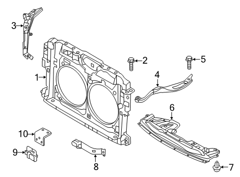 2012 Nissan Quest Automatic Temperature Controls Bracket Diagram for 272931JB0A