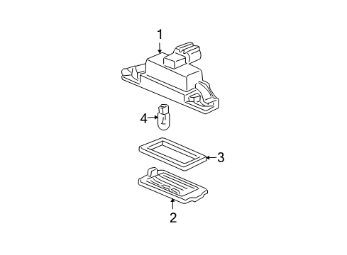 2004 Honda Element Bulbs Housing Diagram for 34104S82A11