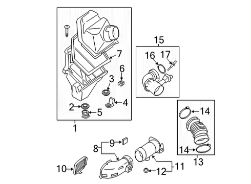 2021 BMW M850i xDrive Gran Coupe Powertrain Control Intake Duct Diagram for 13718053383