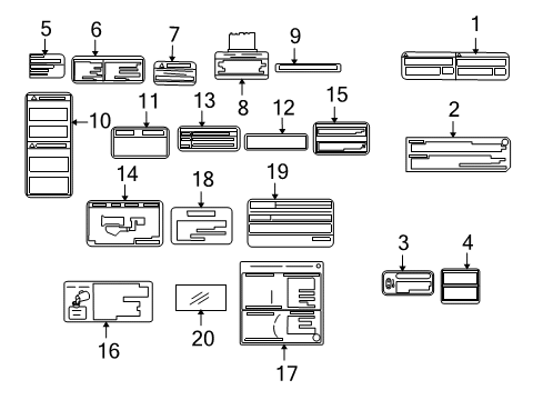 2006 Toyota Matrix Information Labels Vacuum Diagram Diagram for 1779222053