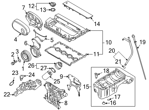 2009 Pontiac G3 Filters Element-Air Cleaner Diagram for 25199248