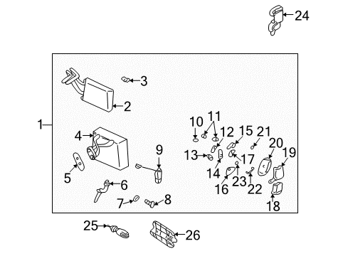 2002 Hyundai Elantra Air Conditioner Clamp Diagram for 971672D000