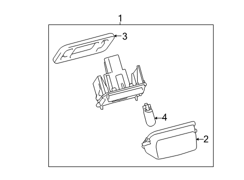 2018 Toyota Prius C Bulbs License Lamp Diagram for 812700D120