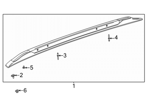 Luggage Carrier Roof Rail Nut Diagram for 11570144
