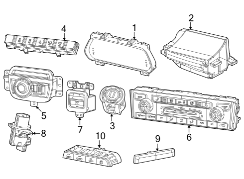 Switches Steering Diagram for 68351726AD