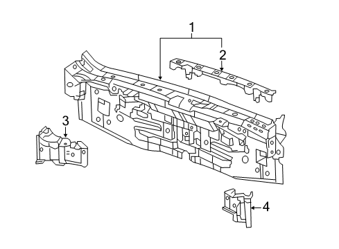 2011 Acura TSX Rear Body Gusset Left, Rear Pan Diagram for 74671TL4G00ZZ