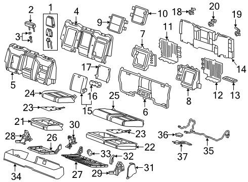 Heated Seats Module Diagram for 13526069