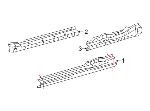 2001 Toyota Tundra Rocker Panel Diagram 1 - Thumbnail