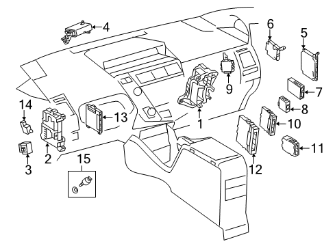 2017 Toyota Prius V Electrical Components Junction Block Diagram for 8287747060