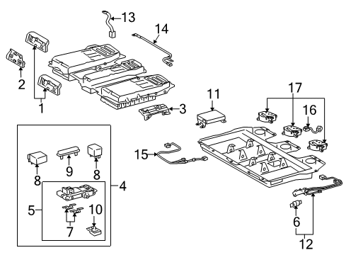 2008 Lexus RX400h Battery Blower Diagram for G923048010