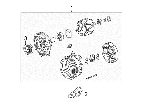 2004 Lexus LS430 Alternator Bracket, Wiring Harness Diagram for 8271550530
