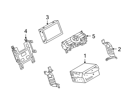 2012 Infiniti G37 Global Positioning System Display Unit-Av Diagram for 28091JJ93A