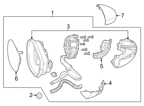 Outside Mirrors Screw, Tapping (4X14) (Truss) Diagram for 90109SAGH01