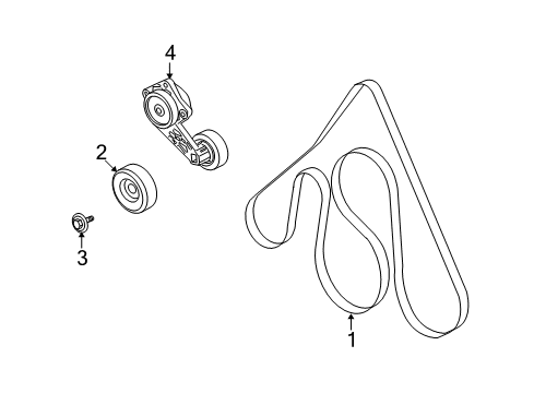 2009 Ford E-250 Belts & Pulleys Serpentine Belt Diagram for 9C2Z8620D