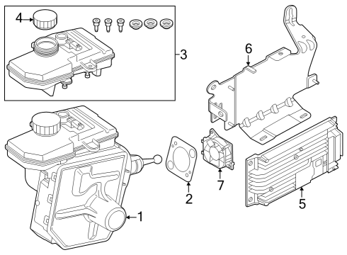 Dash Panel Components SEAL, BRAKE BOOSTER Diagram for 34516893390