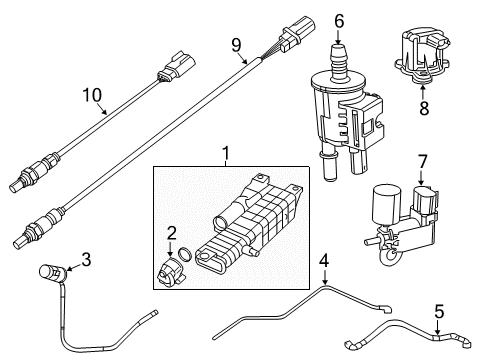 2015 Fiat 500L Powertrain Control Valve-PURGE Control Diagram for 4627336AA