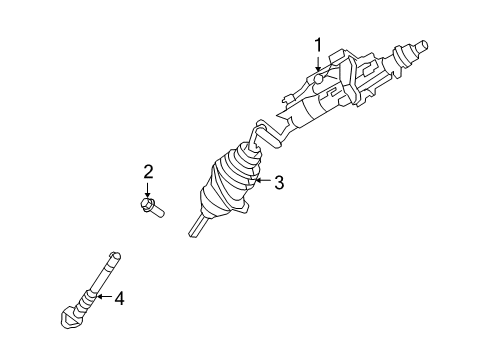 2021 Dodge Challenger Steering Column & Wheel, Steering Gear & Linkage Screw-HEXAGON Head Diagram for 6510755AA