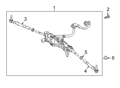 2018 Lexus LS500 Steering Gear & Linkage Bolt, FLANGE Diagram for 91552K1225