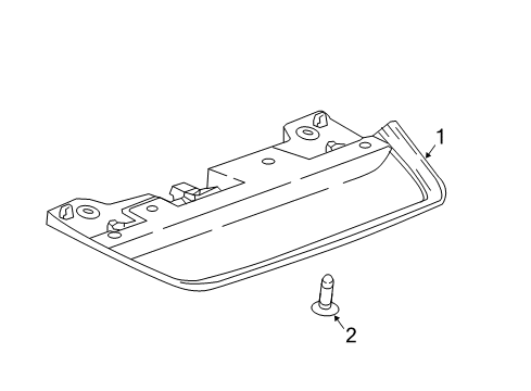 2019 Buick LaCrosse High Mount Lamps High Mount Lamp Diagram for 26227247