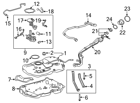 2020 Toyota RAV4 Fuel Injection SEAT, FUEL TANK BAND Diagram for 776810R100