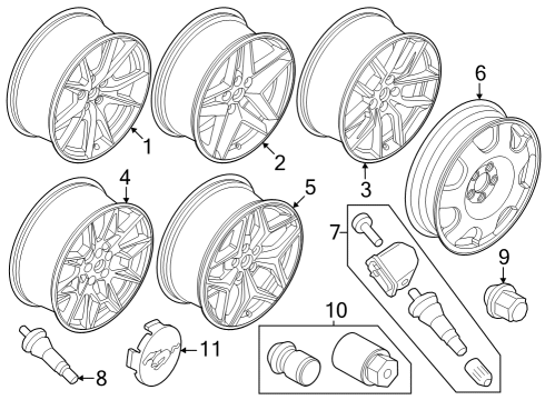 Wheels & Trim Valve Diagram for F2GZ1700E