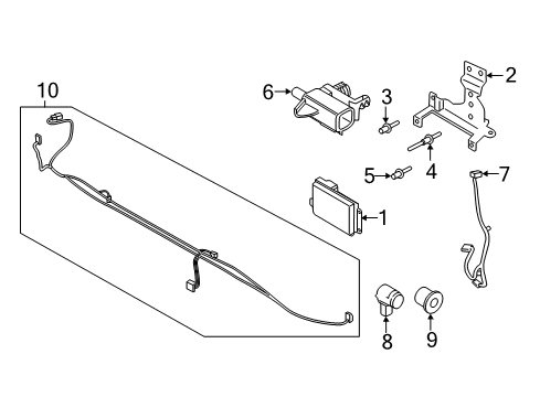 2019 Ford F-150 Cruise Control System Wire Harness Diagram for JL3Z15K867C