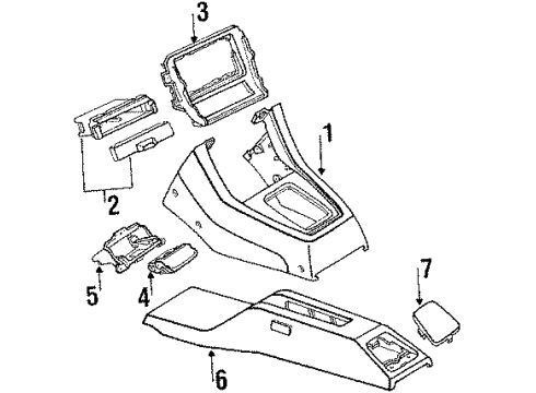 1989 Honda Prelude Center Console Boot, Change Lever *NH1L* (BLACK) Diagram for 83414SF1003ZA