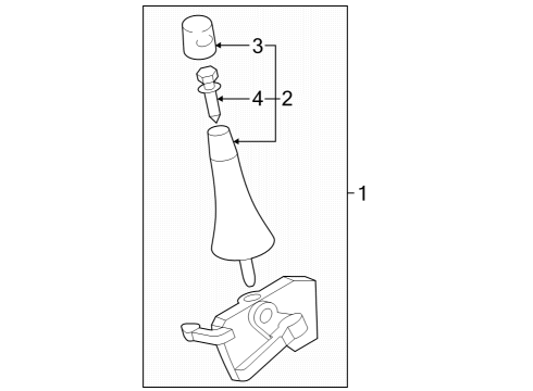 2020 Nissan Altima Tire Pressure Monitoring Tire Pressure Sensor Kit Diagram for 407704CB1B