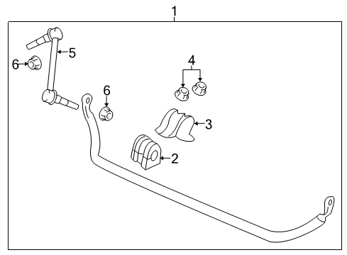 2012 Chevrolet Caprice Stabilizer Bar & Components - Front Stabilizer Link Nut Diagram for 11588431